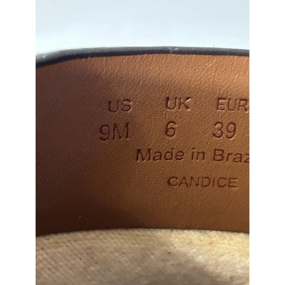 27 EDIT Naturalizer Candice Snake Print Orange Python Slip On Mules Size 9 - Picture 8 of 8